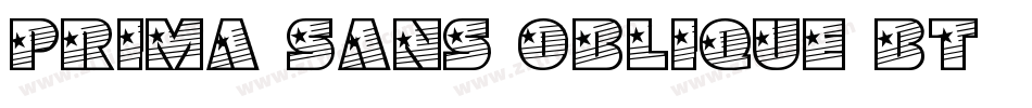 Prima Sans Oblique BT字体转换